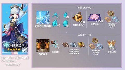 原神神里绫华突破材料一览 神里绫华升级材料合集[多图]图片7