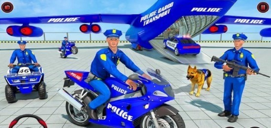 警察货物运输卡车 警察货物运输卡车