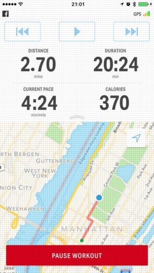 MapMyRun app