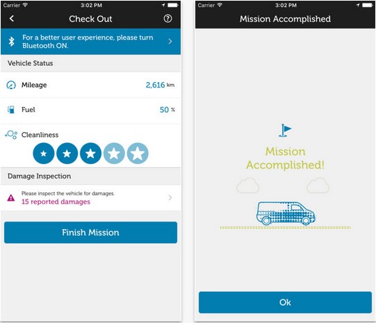 CAR2SHARE app