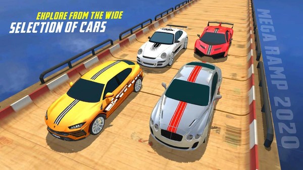 3d极限坡道赛车