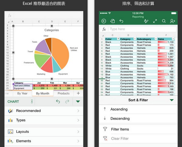 Excel iPhone版