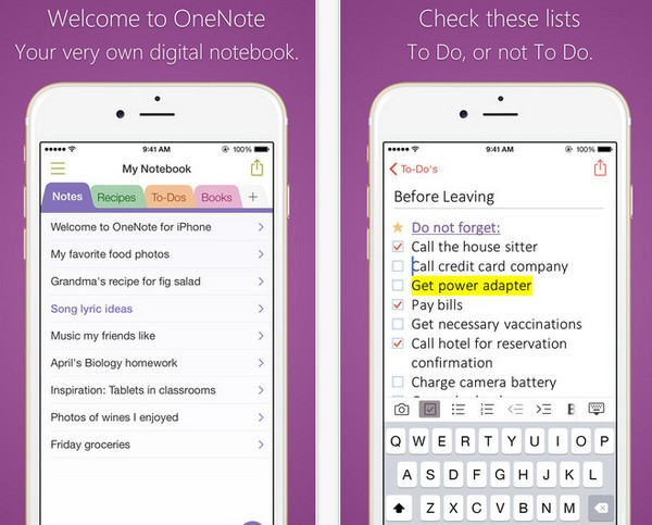 OneNote iPhone版