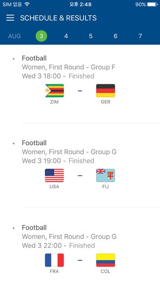 Rio 2016 app