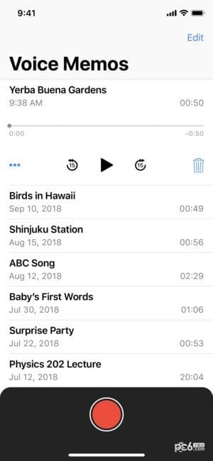 语音备忘录iOS