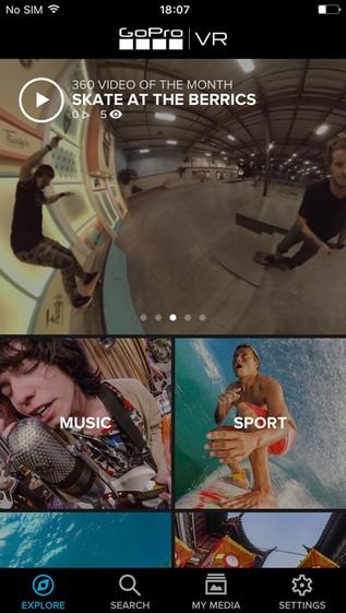 GoPro VR app