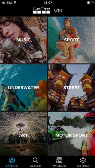GoPro VR app