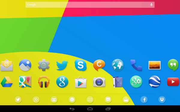 KitKat 4.4 Launcher Theme