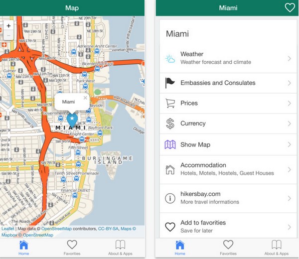 迈阿密离线地图app