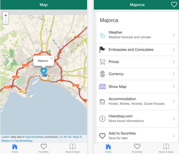 马略卡离线地图app
