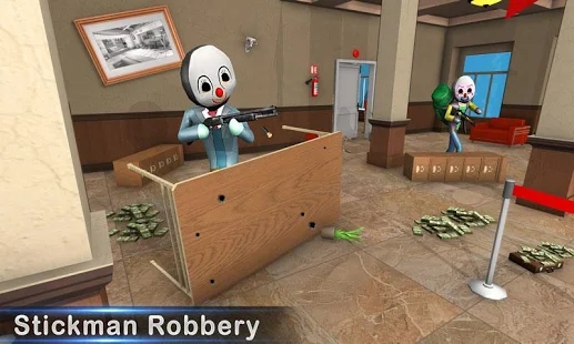 火柴人银行抢劫纽约警察枪击