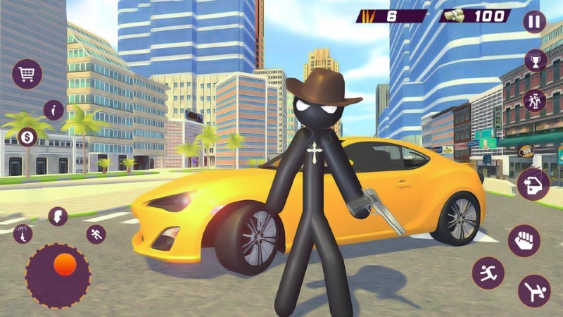 火柴人都市猎车游戏
