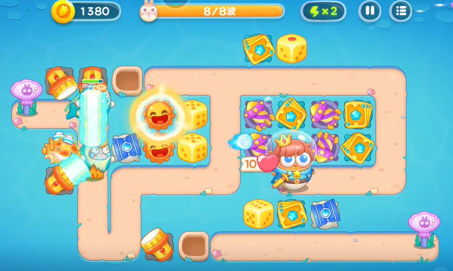 保卫萝卜4海的闺女86关攻略 海的闺女第86关完美通关布局推荐[多图]图片7