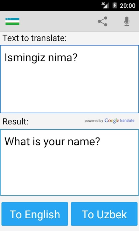 乌兹别克英语翻译app
