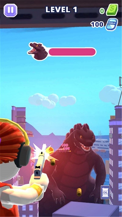 直升机打怪兽游戏