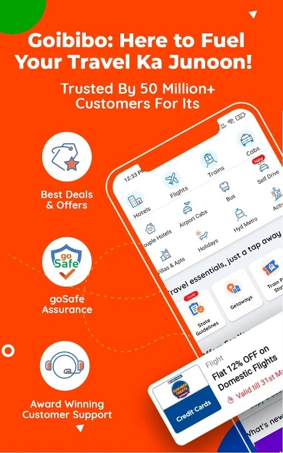 goibibo预订酒店app