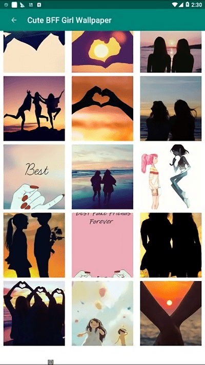 bff girl wallpaper app