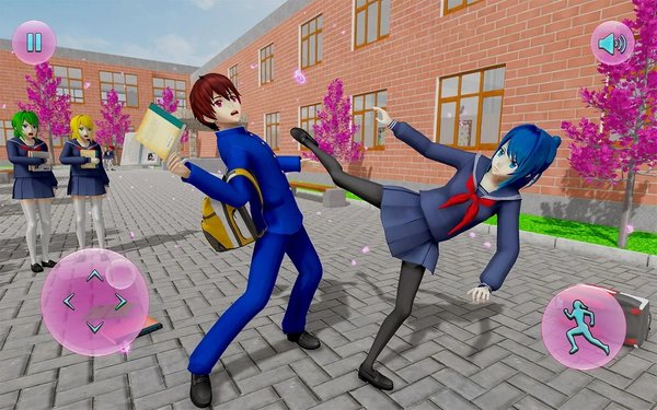 动漫学校女孩日本学校生活模拟器游戏