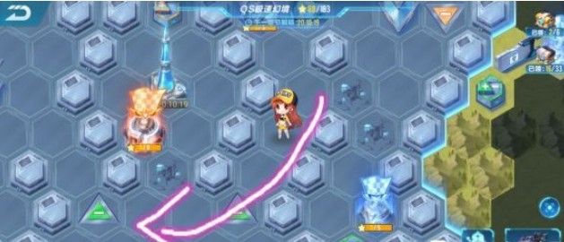 QQ飞车手游QS极速幻境第二章怎么走？QS幻境第二章通关路线图推荐[多图]图片1