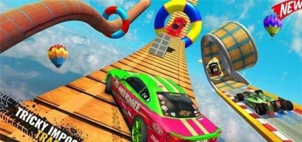 疯狂跑车斜坡(Car Stunts Mega Ramp Car)