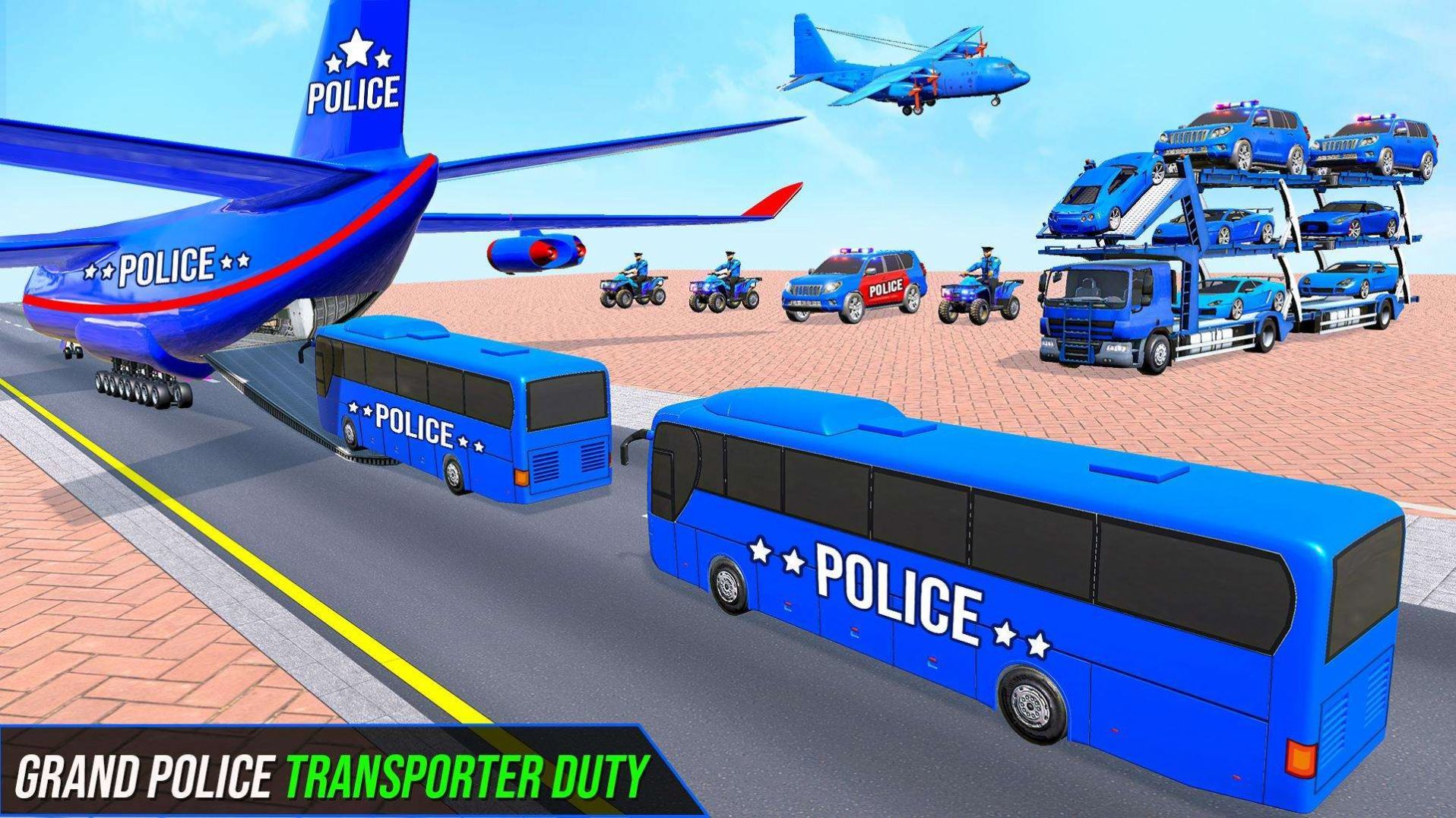 监狱囚犯警车运输机(Jail Prisoner Police Bus Transport Plane)